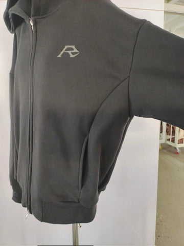 Jet-Black Zip-up