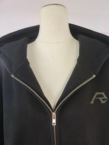 Jet-Black Zip-up