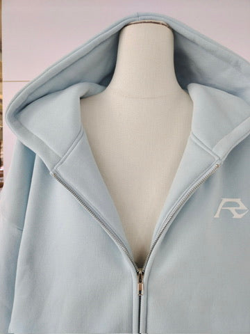 Sky-Blue Zip-up
