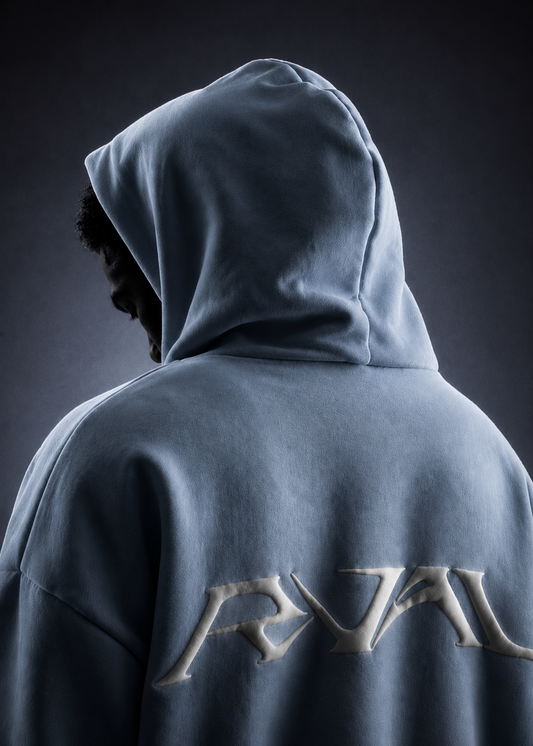 Sky-Blue Zip-up