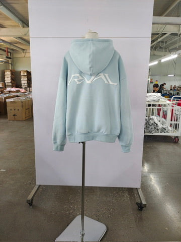 Sky-Blue Zip-up