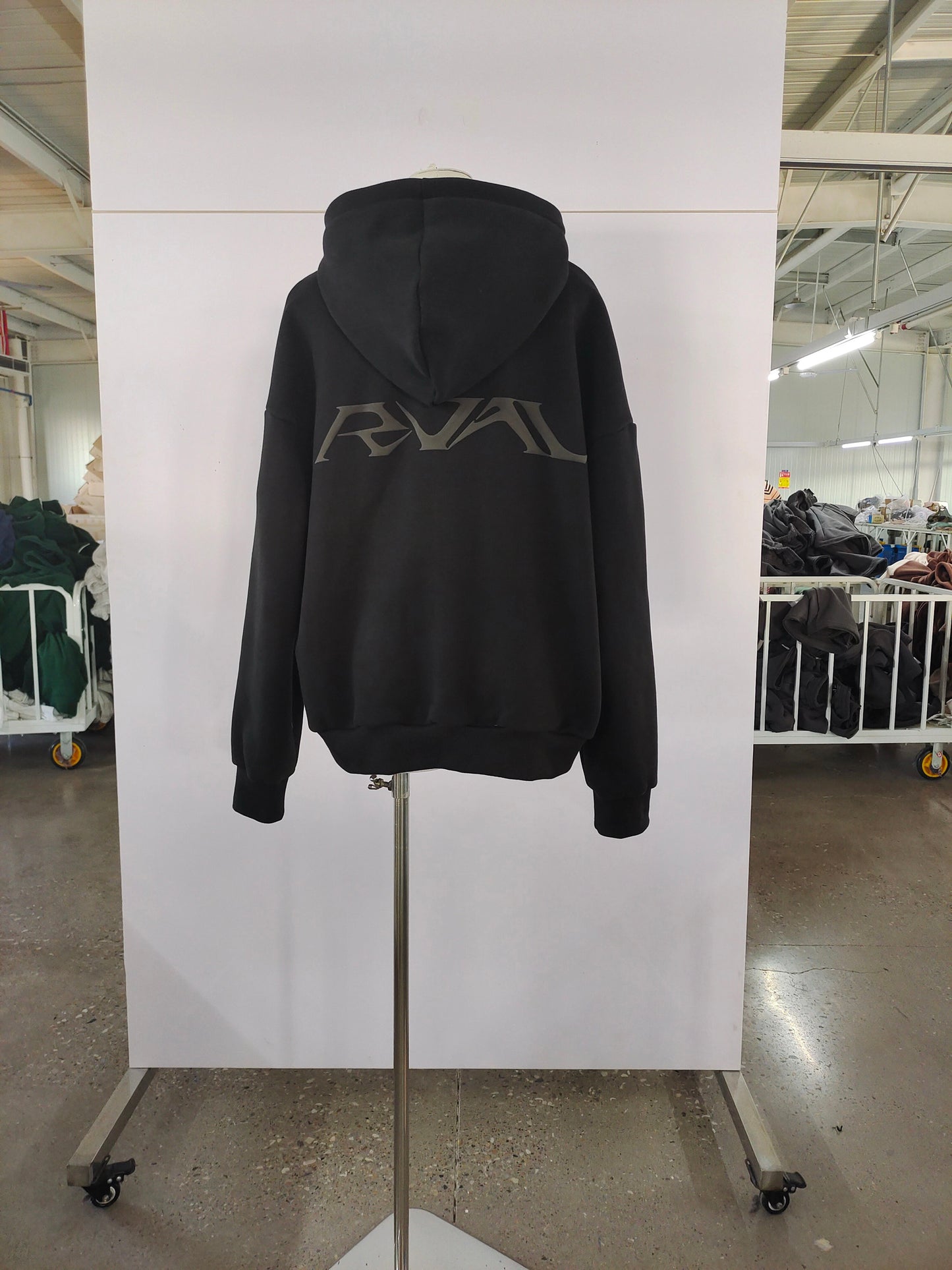 Jet-Black Zip-up